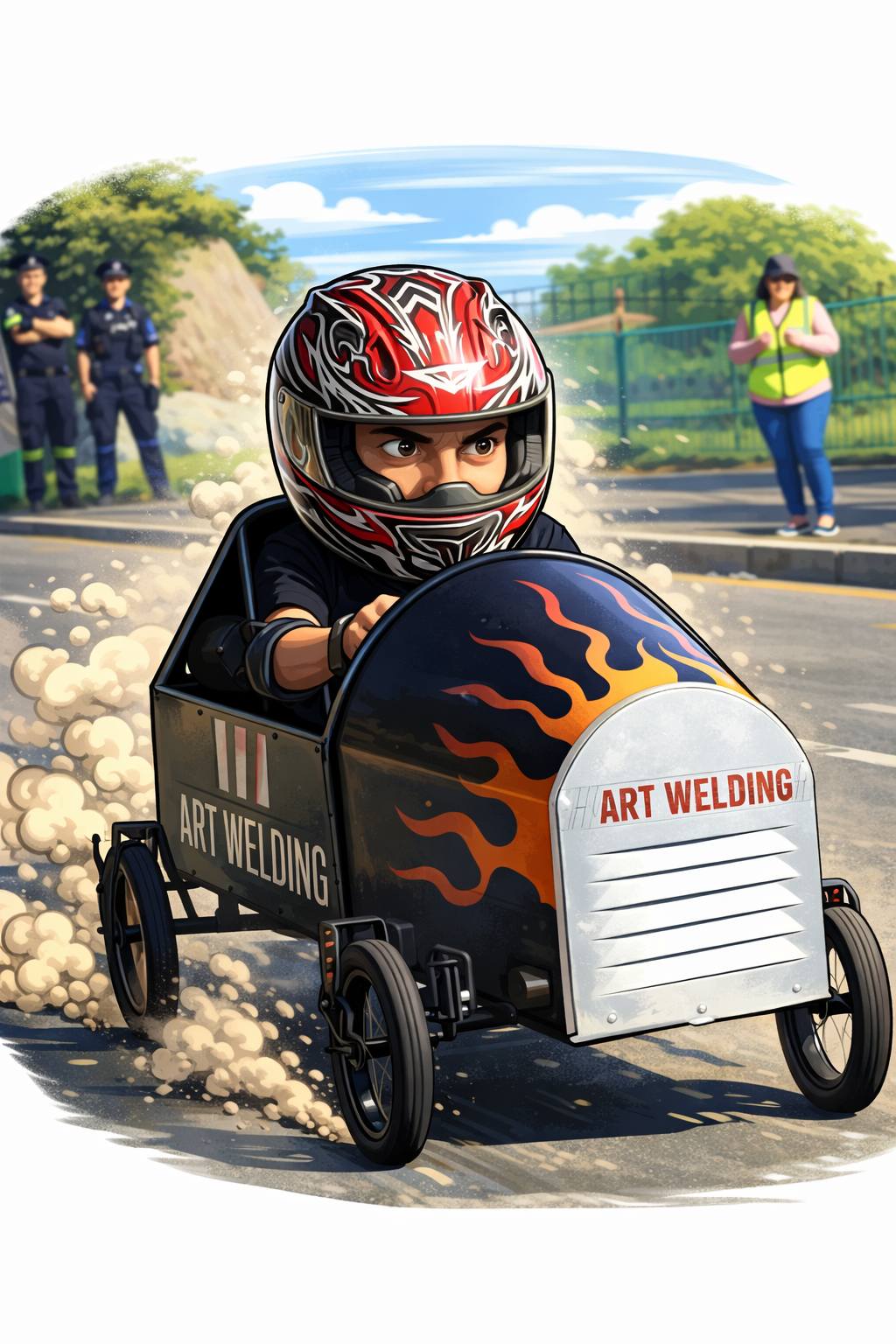 Kaskar Race Cartoon