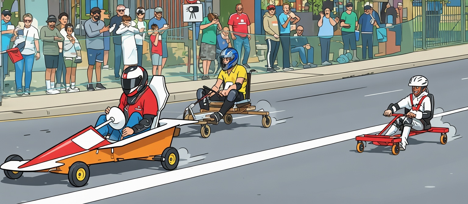 Kaskar Race Cartoon
